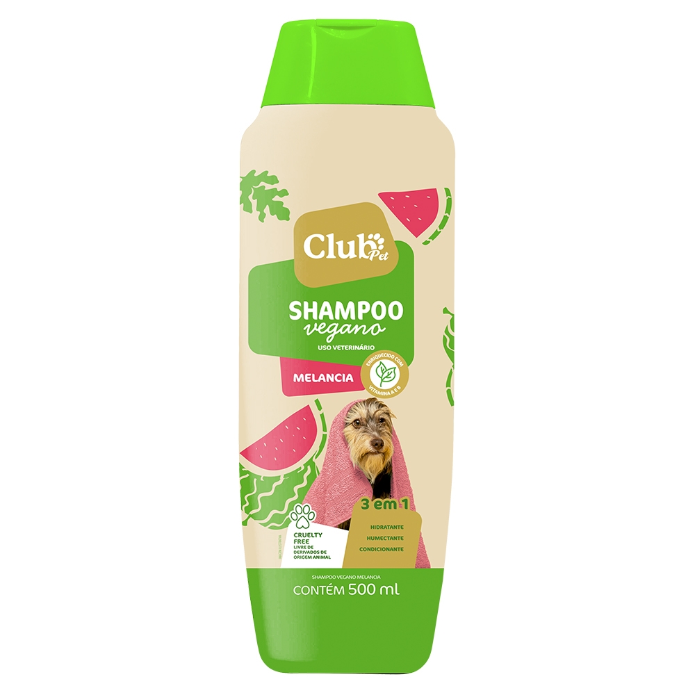Xampu (Shampoo) Vegano Melancia 3x1 500ml - Cães e gatos - A ILHA