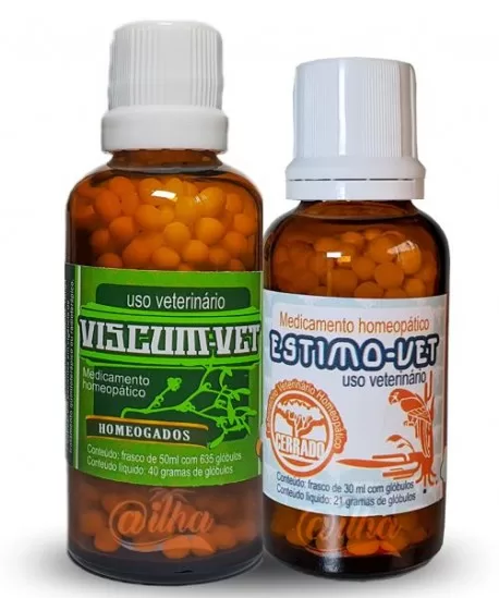 Kit imunidade: Viscum Vet Glóbulos + Estimo Vet