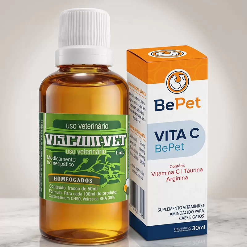 1 un. Viscum Vet líquido - contra câncer em cães e gatos + vitamina C